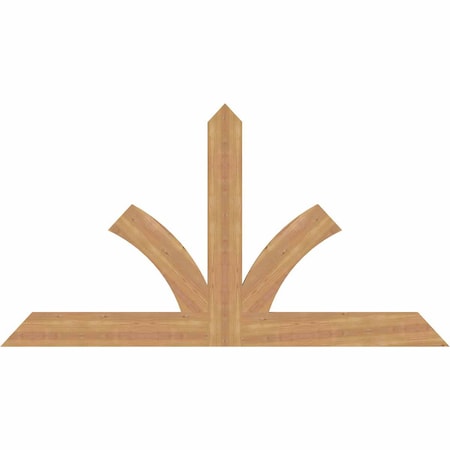 Ekena Millwork Richland Timber Gable Bracket, Western Red Cedar, 72"W x 39"H x 1 1/2"D x 5 1/2"F, 13/12 Pitch GBW072X39X0206RIC00SWR